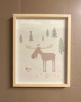 Barneplakat i nydelig, norsk design fra Little Climby kunstner Oscar Jansen