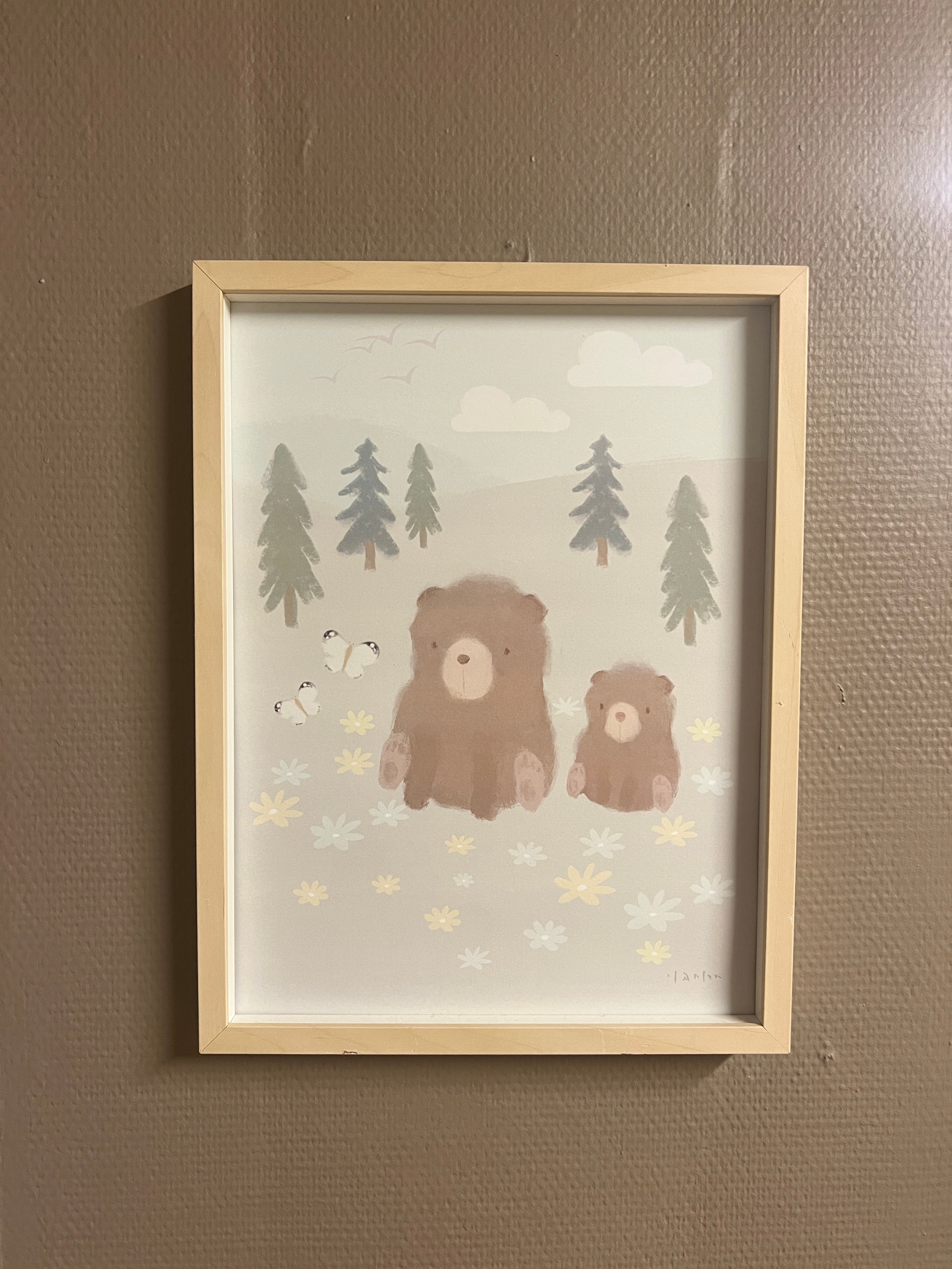 Barneplakat i nydelig norsk design - Motiv Lillebjørn