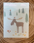 Gratulasjonskort i nydelig norsk design - Motiv Elg - (A6, 11×14cm)