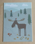 Gratulasjonskort i nydelig norsk design - Motiv Pinnsvin - (A6, 11×14cm)