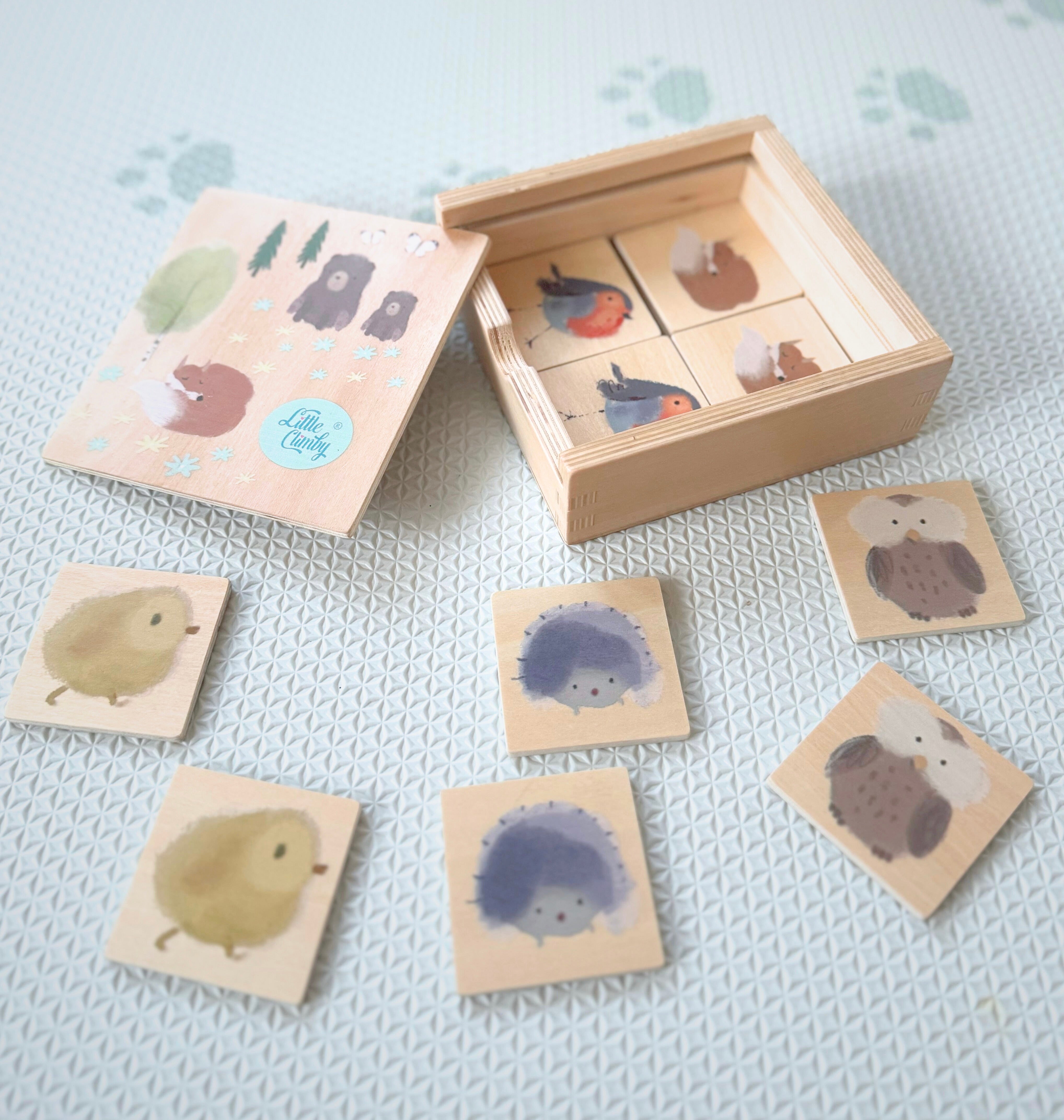 Memospill - Dyrene i Bittelilleskogen. NYHET!