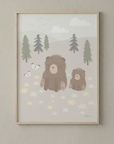 Barneplakat i nydelig norsk design - Motiv Lillebjørn