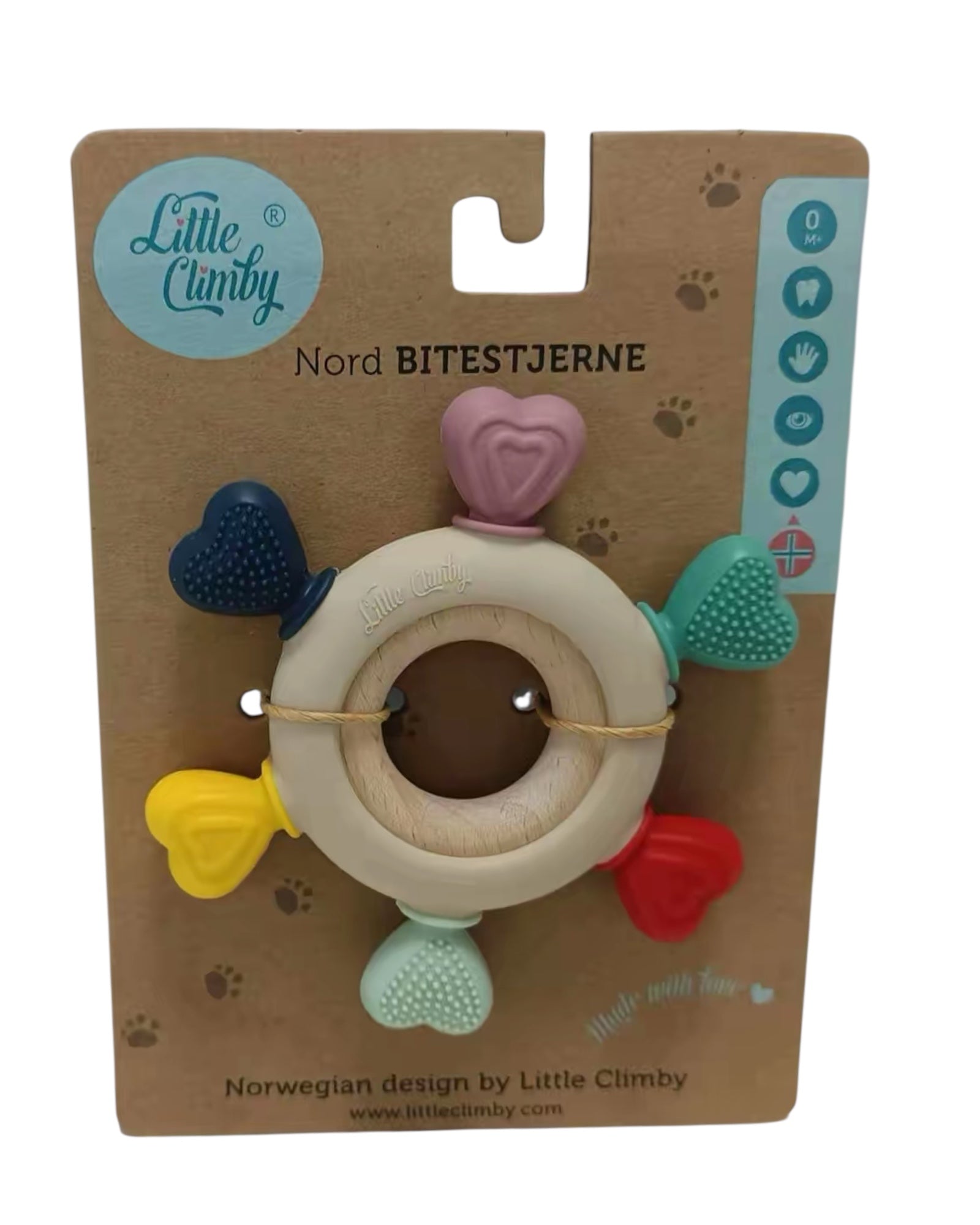 Nord Bitestjerne_bitring for kløe i gommene_biteleke for kløe i tennene. Best biteleke til baby. Barselgave og gave til babyshower-populær gave til nyfødt populær dåsgave og gave til navndag. Best babyleke bitestjerne babyleker . Bitestjerne Little Climby. Nord bitestjerne fra Little Climby 